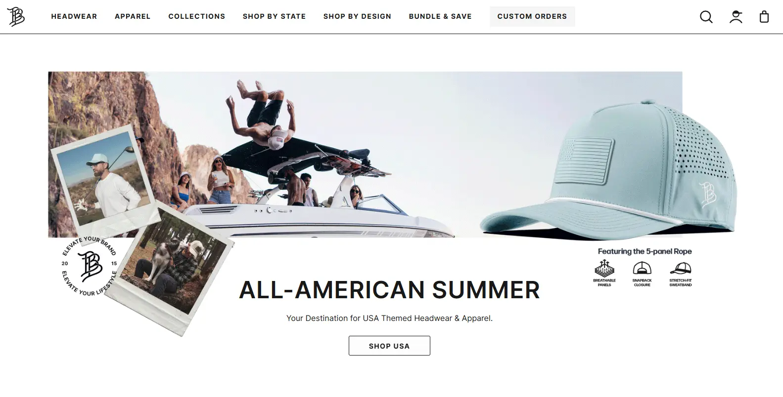 Branded Bills homepage, before